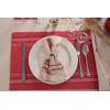 imageDII French Stripe Tabletop Collection Farmhouse Style Dining Table Linen Napkin Set 20x20 TaupeWhite 6 PieceTaupeRed