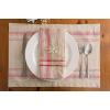 imageDII French Stripe Tabletop Collection Farmhouse Style Dining Table Linen Napkin Set 20x20 TaupeWhite 6 PieceTaupeRed