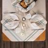 imageDII French Stripe Tabletop Collection Farmhouse Style Dining Table Linen Napkin Set 20x20 TaupeWhite 6 PieceTaupeTeal