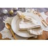 imageDII French Stripe Tabletop Collection Farmhouse Style Dining Table Linen Napkin Set 20x20 TaupeWhite 6 PieceTaupeWhite