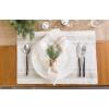 imageDII French Stripe Tabletop Collection Farmhouse Style Dining Table Linen Napkin Set 20x20 TaupeWhite 6 PieceTaupeWhite