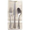 imageDII French Stripe Tabletop Collection Farmhouse Style Dining Table Linen Napkin Set 20x20 TaupeWhite 6 PieceTaupeWhite