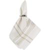 imageDII French Stripe Tabletop Collection Farmhouse Style Dining Table Linen Napkin Set 20x20 TaupeWhite 6 PieceWhite Chambray