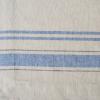imageDII French Stripe Tabletop Collection Farmhouse Style Dining Table Linen Placemat Set 13x19 Blue Chambray 6 PieceTaupeBlue