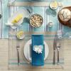 imageDII French Stripe Tabletop Collection Farmhouse Style Dining Table Linen Placemat Set 13x19 Blue Chambray 6 PieceTaupeTeal