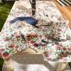imageDII Garden Inspired Outdoor Tabletop Collection Water Resistant Napkin Set of 6 Floral120 x 60 Rectangular