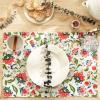 imageDII Garden Inspired Outdoor Tabletop Collection Water Resistant Napkin Set of 6 Floral19 x 13 Rectangular