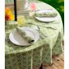 imageDII Green Lattice Outdoor Tabletop Collection Stain Resistant ampamp Waterproof 60quot Round wZipper Green60 in round wZipper