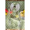 imageDII Green Lattice Outdoor Tabletop Collection Stain Resistant ampamp Waterproof 60quot Round wZipper Green84 x 60 Rectangular