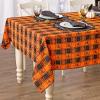 imageDII Halloween Party Tabletop Decor Reusable ampamp Machine Washable Cotton Fabric Napkin Set 20x20 Black Skull Damask 6 PieceBlack  Orange Buffalo Check