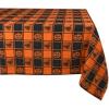 imageDII Halloween Party Tabletop Decor Reusable ampamp Machine Washable Cotton Fabric Napkin Set 20x20 Black Skull Damask 6 PieceBlack  Orange Buffalo Check
