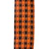 imageDII Halloween Party Tabletop Decor Reusable ampamp Machine Washable Cotton Fabric Napkin Set 20x20 Black Skull Damask 6 PieceBlack  Orange Buffalo Check