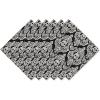 imageDII Halloween Party Tabletop Decor Reusable ampamp Machine Washable Cotton Fabric Napkin Set 20x20 Black Skull Damask 6 PieceBlack Skull Damask
