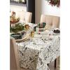 imageDII Halloween Party Tabletop Decor Reusable ampamp Machine Washable Cotton Fabric Napkin Set 20x20 Black Skull Damask 6 PieceBlack Skull Damask
