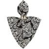 imageDII Halloween Party Tabletop Decor Reusable ampamp Machine Washable Cotton Fabric Napkin Set 20x20 Black Skull Damask 6 PieceBlack Skull Damask