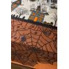 imageDII Halloween Party Tabletop Decor Reusable ampamp Machine Washable Cotton Fabric Napkin Set 20x20 Black Skull Damask 6 PieceCreepy Haunted House