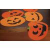 imageDII Halloween Party Tabletop Decor Reusable ampamp Machine Washable Cotton Fabric Napkin Set 20x20 Black Skull Damask 6 PieceJack O Lantern
