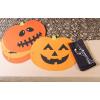 imageDII Halloween Party Tabletop Decor Reusable ampamp Machine Washable Cotton Fabric Napkin Set 20x20 Black Skull Damask 6 PieceJack O Lantern