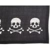 imageDII Halloween Party Tabletop Decor Reusable ampamp Machine Washable Cotton Fabric Napkin Set 20x20 Black Skull Damask 6 PieceSkull  Bones