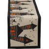 imageDII Halloween Party Tabletop Decor Reusable ampamp Machine Washable Cotton Fabric Napkin Set 20x20 Black Skull Damask 6 PieceSpooky Portraits