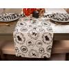 imageDII Halloween Party Tabletop Decor Reusable ampamp Machine Washable Cotton Fabric Napkin Set 20x20 Black Skull Damask 6 PieceSpooky Portraits