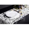 imageDII Halloween Party Tabletop Decor Reusable ampamp Machine Washable Cotton Fabric Napkin Set 20x20 Black Skull Damask 6 PieceSpooky Portraits
