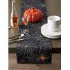 imageDII Halloween Party Tabletop Decor Reusable ampamp Machine Washable Cotton Fabric Napkin Set 20x20 Black Skull Damask 6 PieceSpooky Spider Web
