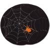 imageDII Halloween Party Tabletop Decor Reusable ampamp Machine Washable Cotton Fabric Napkin Set 20x20 Black Skull Damask 6 PieceSpooky Spider Web