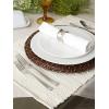 imageDII Handmade Chindi Tabletop Reversible and Machine Washable Placemat Set 13x19 NaturalNatural