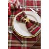 imageDII Holiday Collection Christmas Plaid Tabletop Napkin Set Campfire20 x 20 Set of 6