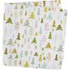 imageDII Holiday Kitchen and Table Dcor Christmas Cloth Square Napkin Set Dark Green Plaid 6 CountGreen Holiday Trees