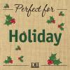imageDII Holiday Kitchen and Table Dcor Christmas Cloth Square Napkin Set Dark Green Plaid 6 CountSolid Green Jacquard Holiday Trees