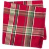 imageDII Holiday Kitchen and Table Dcor Christmas Cloth Square Napkin Set Dark Green Plaid 6 CountTango Red Plaid