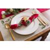 imageDII Holiday Kitchen and Table Dcor Christmas Cloth Square Napkin Set Dark Green Plaid 6 CountTango Red Plaid
