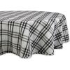 imageDII Home Sweet Farmhouse Plaid Tabletop Collection Placemat Set 13x19 French Stripe StoneBlack