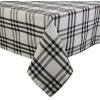 imageDII Home Sweet Farmhouse Plaid Tabletop Collection Placemat Set 13x19 French Stripe StoneBlack