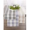 imageDII Home Sweet Farmhouse Plaid Tabletop Collection Placemat Set 13x19 French Stripe StoneBlack Plaid