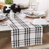 imageDII Home Sweet Farmhouse Plaid Tabletop Collection Placemat Set 13x19 French Stripe StoneBlack Plaid