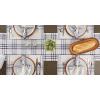 imageDII Home Sweet Farmhouse Plaid Tabletop Collection Placemat Set 13x19 French Stripe StoneBlue