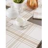 imageDII Home Sweet Farmhouse Plaid Tabletop Collection Placemat Set 13x19 French Stripe StoneFrench Stripe  Stone