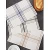 imageDII Home Sweet Farmhouse Plaid Tabletop Collection Placemat Set 13x19 French Stripe StoneFrench Stripe  Stone