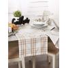 imageDII Home Sweet Farmhouse Plaid Tabletop Collection Placemat Set 13x19 French Stripe StoneFrench Stripe  Stone