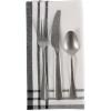 imageDII Home Sweet Farmhouse Plaid Tabletop Collection Placemat Set 13x19 French Stripe StoneFrench Stripe Black