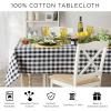 imageDII Home Sweet Farmhouse Plaid Tabletop Collection Placemat Set 13x19 French Stripe StoneLight Blue