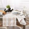 imageDII Home Sweet Farmhouse Plaid Tabletop Collection Placemat Set 13x19 French Stripe StoneStone