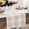 imageDII Home Sweet Farmhouse Plaid Tabletop Collection Placemat Set 13x19 French Stripe StoneStone