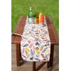 imageDII Outdoor Tabletop Collection Stain Resistant ampamp Waterproof Placemat Set Barbeque14 x 72