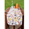 imageDII Outdoor Tabletop Collection Stain Resistant ampamp Waterproof Placemat Set Barbeque14 x 72