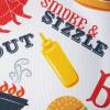 imageDII Outdoor Tabletop Collection Stain Resistant ampamp Waterproof Placemat Set Barbeque14 x 72