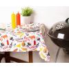 imageDII Outdoor Tabletop Collection Stain Resistant ampamp Waterproof Placemat Set Barbeque60 x 120 in wZipper